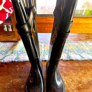Black Michael Kors rain boots